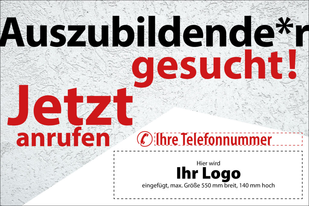 Fahrzeug-Magnetfolie für Stellenausschreibung Azubi