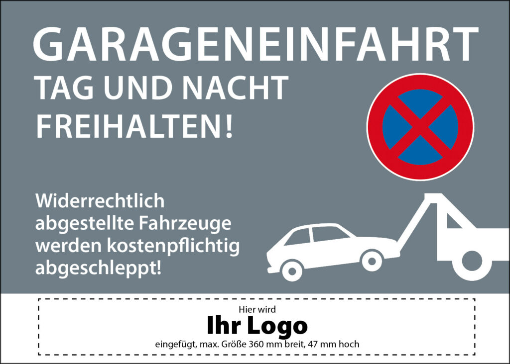 Verbotsschild »Garagen-Einfahrt«